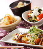 アジの梅煮の献立