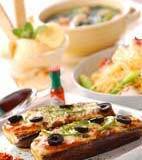 ナスのチーズ焼きの献立