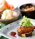 こってり和風ハンバーグ ナス添えの献立