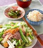 冷シャブの献立