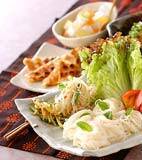 手巻き素麺の献立