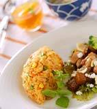 簡単エビピラフの献立