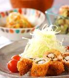 変わりエビフライの献立