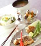 スズキの塩焼きの献立