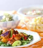 ウナギのスタミナ炒めの献立