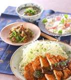 トンカツ・カレーソースの献立