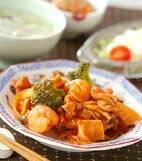 揚げご飯のあんかけの献立