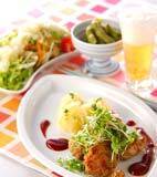 豚肉の団子焼きの献立