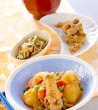 鶏ジャガ煮の献立