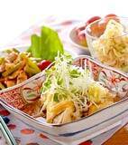 揚げ出し豆腐キノコあんの献立