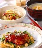 鶏肉のケチャップ焼きの献立