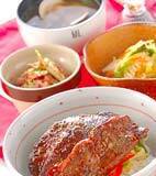 カルビ丼の献立