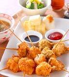 魚介の串揚げの献立