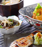 ウオゼの塩焼きの献立