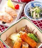 練り物と白菜の煮物の献立