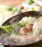 鶏の水炊き鍋の献立