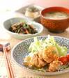 揚げ鶏おろしソースの献立