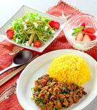 ドライカレーの献立