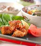 鶏の唐揚げの献立