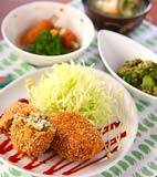 ソラ豆入りコロッケの献立