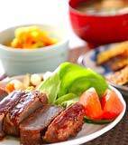 エイプリル和風ステーキの献立