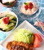 みそトンカツの献立