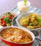 マカロニグラタンの献立