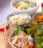 豚シャブサラダの献立