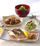 魚の塩焼きの献立