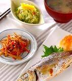 焼き魚おろし添えの献立