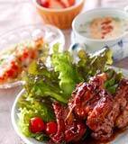 調味料２つだけ！とろっとジューシー甘辛スペアリブ煮の献立