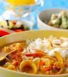 シーフードカレーの献立