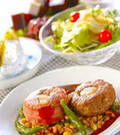 「ホタテ入りハンバーグ」の献立