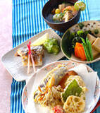 ツバスの塩焼きの献立