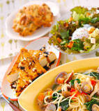 アサリのスープパスタの献立