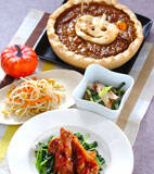 チキンのママレード煮の献立