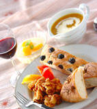 鶏のハーブ揚げの献立