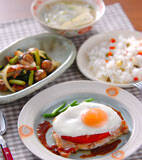 ポークソテーの献立