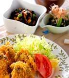 カキのチーズフライの献立