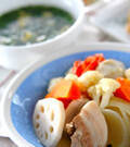 「ゆで野菜&スープ」の献立