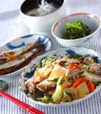 モヤシ炒めのあんかけの献立