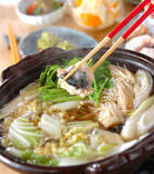 アンコウ鍋＆おそばの献立