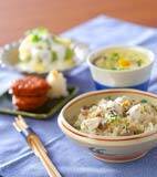 里芋の炊き込みご飯の献立