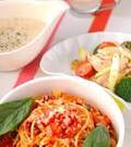 「タコのトマト煮込パスタ」の献立