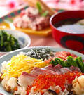 「春の菜の花ちらし寿司」の献立