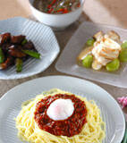 ジャージャー麺の献立