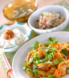 鶏肉の豆板醤炒めの献立