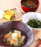 冬瓜のエビあんかけの献立