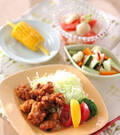 「こってりジューシー！鶏肉の唐揚げ」の献立