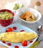 キノコオムレツの献立